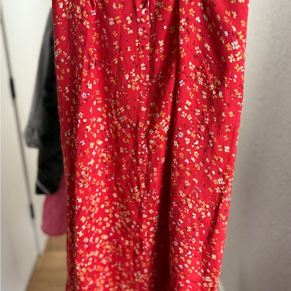Reformation Floral Red Skirt - Picture 3 of 4